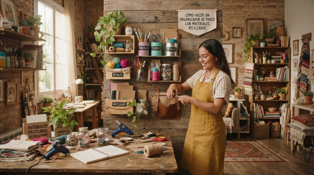 Imagen representativa de Cómo Hacer un Organizador de Pared con Materiales Reciclados