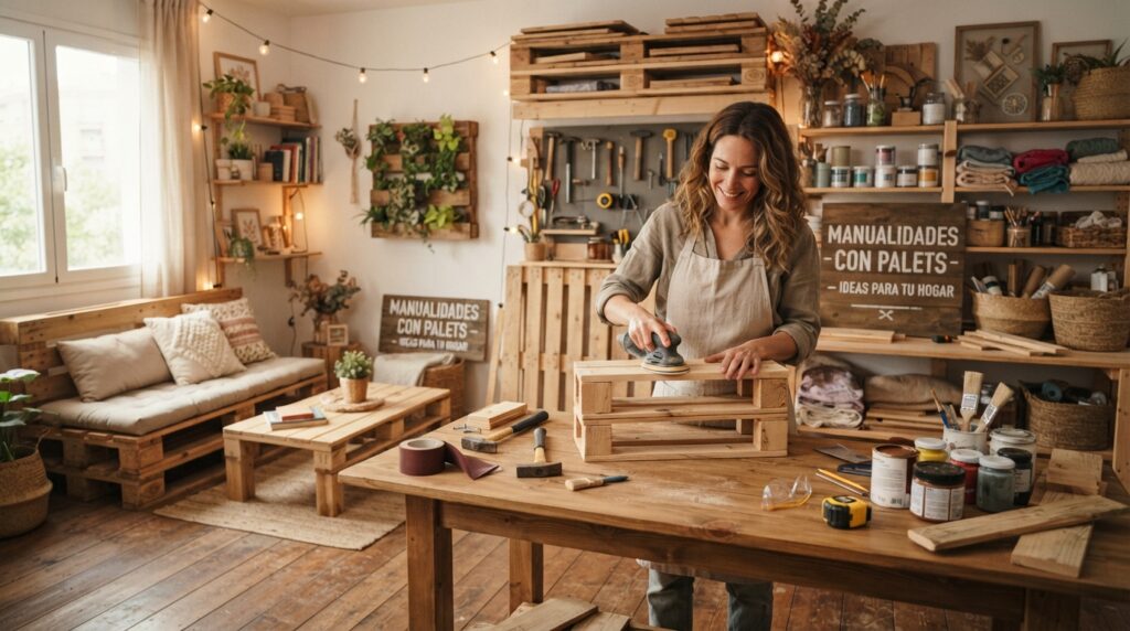 Imagen representativa de Manualidades con Palets de Madera: Ideas para tu Hogar
