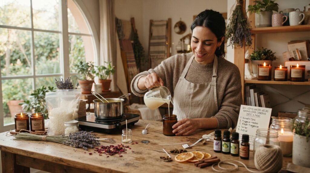 Imagen representativa de DIY: Cómo Hacer Velas Aromáticas Caseras Paso a Paso