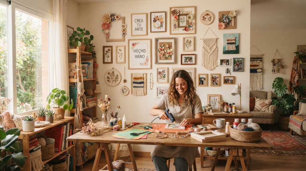 Imagen representativa de Decoración de Pared con Manualidades: Cuadros y Marcos DIY