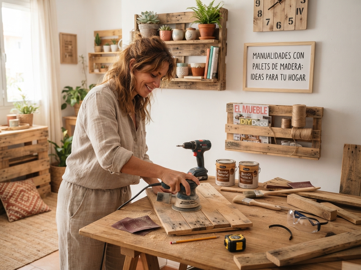 Detalles paso a paso de Manualidades con Palets de Madera: Ideas para tu Hogar